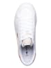 Lacoste Leder-Sneakers in Weiß/ Pink