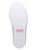 Lacoste Leder-Sneakers in Weiß/ Pink