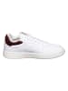 Lacoste Skórzane sneakersy w kolorze biało-czerwonym