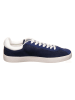 Lacoste Leder-Sneakers in Dunkelblau/ Creme