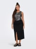 ONLY Carmakoma Jeansrock in Schwarz