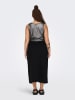 ONLY Carmakoma Jeansrock in Schwarz