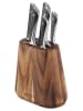 Jamie Oliver 7tlg. Messerblock-Set in Natur/ Schwarz