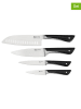Jamie Oliver 4tlg. Messer-Set in Silber/ Schwarz
