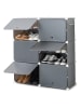 InnovaGoods Schuhschrank in Grau - (B)84 x (H)96 x (T)32 cm