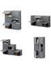 InnovaGoods Schoenenkast grijs - (B)84 x (H)96 x (D)32 cm