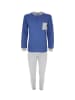 COTONELLA Pyjama in Blau/ Hellgrau