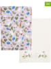 Moomin 2er-Set: Geschirrtücher in Creme/ Lila - (L)70 x (B)50 cm