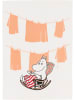 Moomin Ściereczka w kolorze pomarańczowo-kremowym do naczyń - 70 x 50 cm
