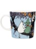 Moomin Kubek "Friends Forever" w kolorze błękitno-czarnym - 300 ml