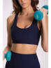 Onamaste Sport-BH "Lotus" in Dunkelblau - Medium