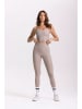 Onamaste Sport-BH "Lotus" in Taupe - Low