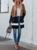 LA Angels Cardigan in Camel/ Schwarz