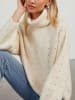 LA Angels Rollkragenpullover in Creme