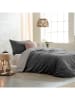 Monsun Bettbezug ''Velvet'' in Grau