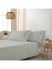 ethere Perkal hoeslaken "Ite" beige