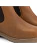 TRAVELIN' Leder-Chelsea-Boots "Romsdal" in Hellbraun