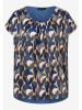 More & More Shirt blauw/goudkleurig