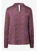 More & More Bluse in Schwarz/ Lila/ Gold