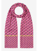 More & More Sjaal crème/roze/paars - (L)180 x (B)70 cm