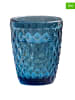 Lyngby Glas 4-delige set: drinkglazen "Sevilla" blauw - 250 ml