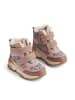 Wheat Leder-Winterboots "Lucka Tex" in Rosa/ Blau