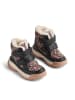 Wheat Leder-Winterboots "Millas Tex" in Schwarz/ Rosa