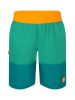 Trollkids Badeshorts "Kroksand" in Grün/ Orange