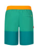 Trollkids Badeshorts "Kroksand" in Grün/ Orange
