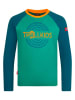 Trollkids Longsleeve "Preikestolen" in Grün/ Blau