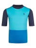 Trollkids Badeshirt "Balestrand T" in Hellblau/ Dunkelblau