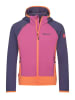 Trollkids Hybride fleece vest "Seiland" lichtroze/paars/oranje