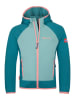 Trollkids Hybride fleece vest "Seiland" lichtblauw/lichtroze