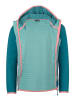 Trollkids Hybride fleece vest "Seiland" lichtblauw/lichtroze