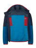 Trollkids Fleece vest "Sogndal" donkerblauw/rood