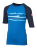 Trollkids Badeshirt "Haukland T" in Blau/ Dunkelblau