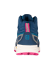 Trollkids Wanderboots "Skarvan Hiker Mid XT" in Dunkelblau/ Pink
