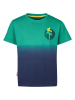 Trollkids Funktionsshirt "Yttersand" in Grün/ Dunkelblau