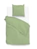 Zo!Home Mako-satijnen beddengoedset "Satinado" groen
