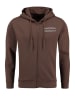KEY LARGO Sweatjacke "Path" in Braun