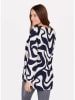 KEY LARGO Bluse "Wind" in Weiß/ Dunkelblau