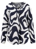 KEY LARGO Bluse "Wind" in Weiß/ Dunkelblau