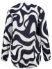 KEY LARGO Bluse "Wind" in Weiß/ Dunkelblau