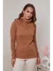 Soft Cashmere Rollkragenpullover in Hellbraun