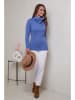 Soft Cashmere Rollkragenpullover in Blau