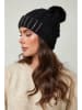 Soft Cashmere Mütze in Schwarz