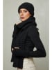 Soft Cashmere 3tlg. Set: Mütze, Schal und Fäustlinge in Schwarz