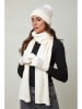 Soft Cashmere 3-delige set: sjaal, muts en handschoenen wit