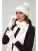 Soft Cashmere 3-delige set: sjaal, muts en handschoenen wit