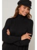 Soft Cashmere Strickkleid in Schwarz